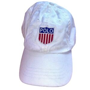 Polo Ralph Lauren VTG Chariots of Fire Polo Shield Twill Cap Distressed Unisex